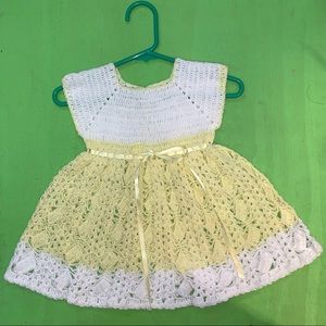 Baby dress handmade crocheted